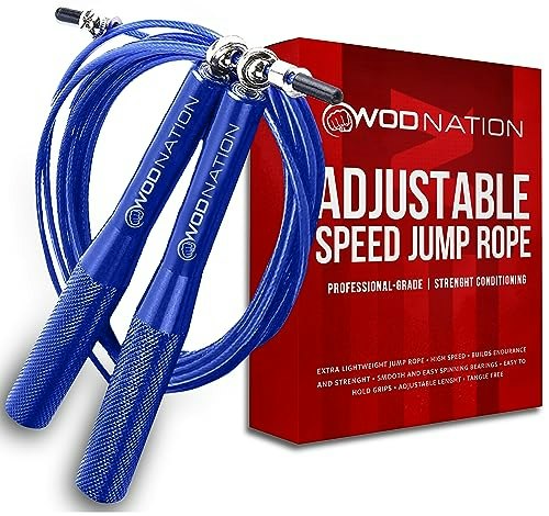 WOD Nation Adjustable Jump Rope: $13.99 WOD Nation Adjustable Jump Rope: $13.99