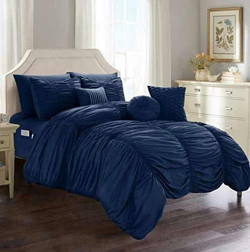 Elegant Comfort 10-Piece Pleated Comforter and Sheet Set Full/Queen: $56.40 Elegant Comfort 10-Piece Pleated Comforter and Sheet Set Full/Queen: $56.40