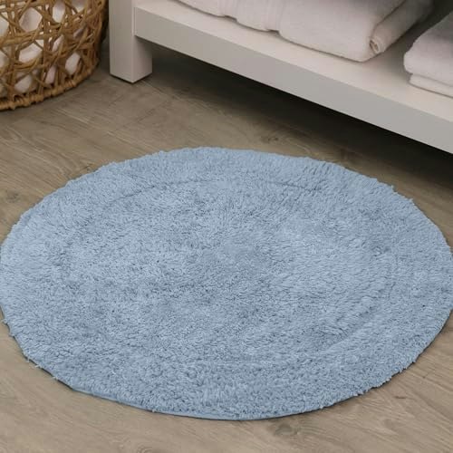 Home Weavers 30-Inch Round Cotton Bath Rug: $22 Home Weavers 30-Inch Round Cotton Bath Rug: $22