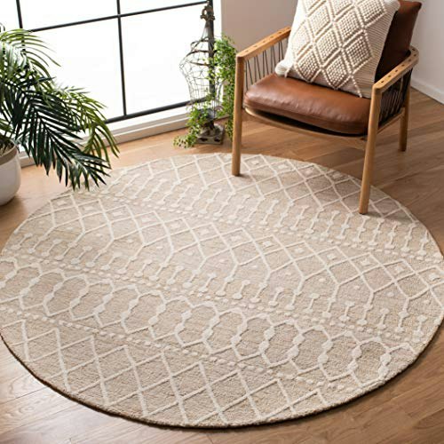 Safavieh Blossom Wool 6-Foot Round Rug: $116 Safavieh Blossom Wool 6-Foot Round Rug: $116