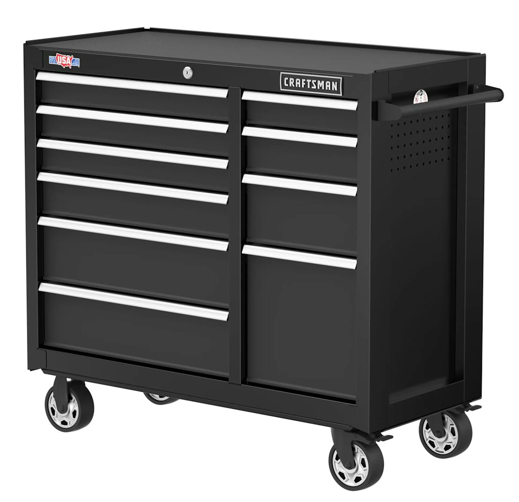 Craftsman 2000 Series 41" 10-Drawer Steel Rolling Tool Cabinet: $389