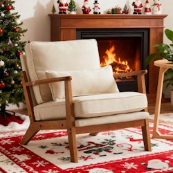 George Oliver Elizabeth Upholstered Accent Chair for $175 + free shipping