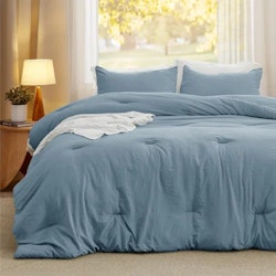 Bedsure Queen 3-Piece Reversible Prewashed Comforter Set for $32 + free shipping