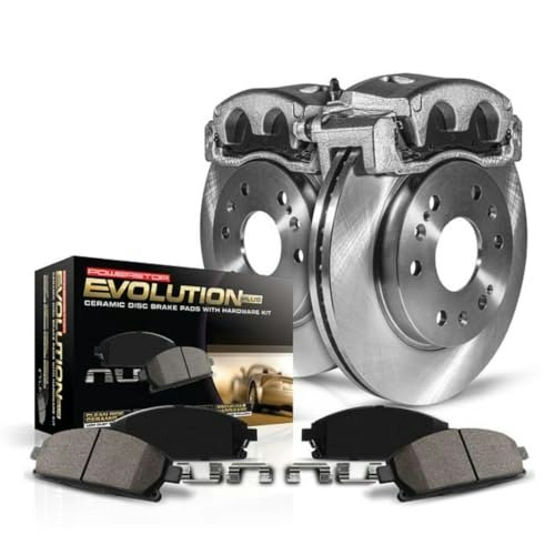 PowerStop Front Brake Pad, Rotor, and Caliper Kit KCOE3055: $274.99