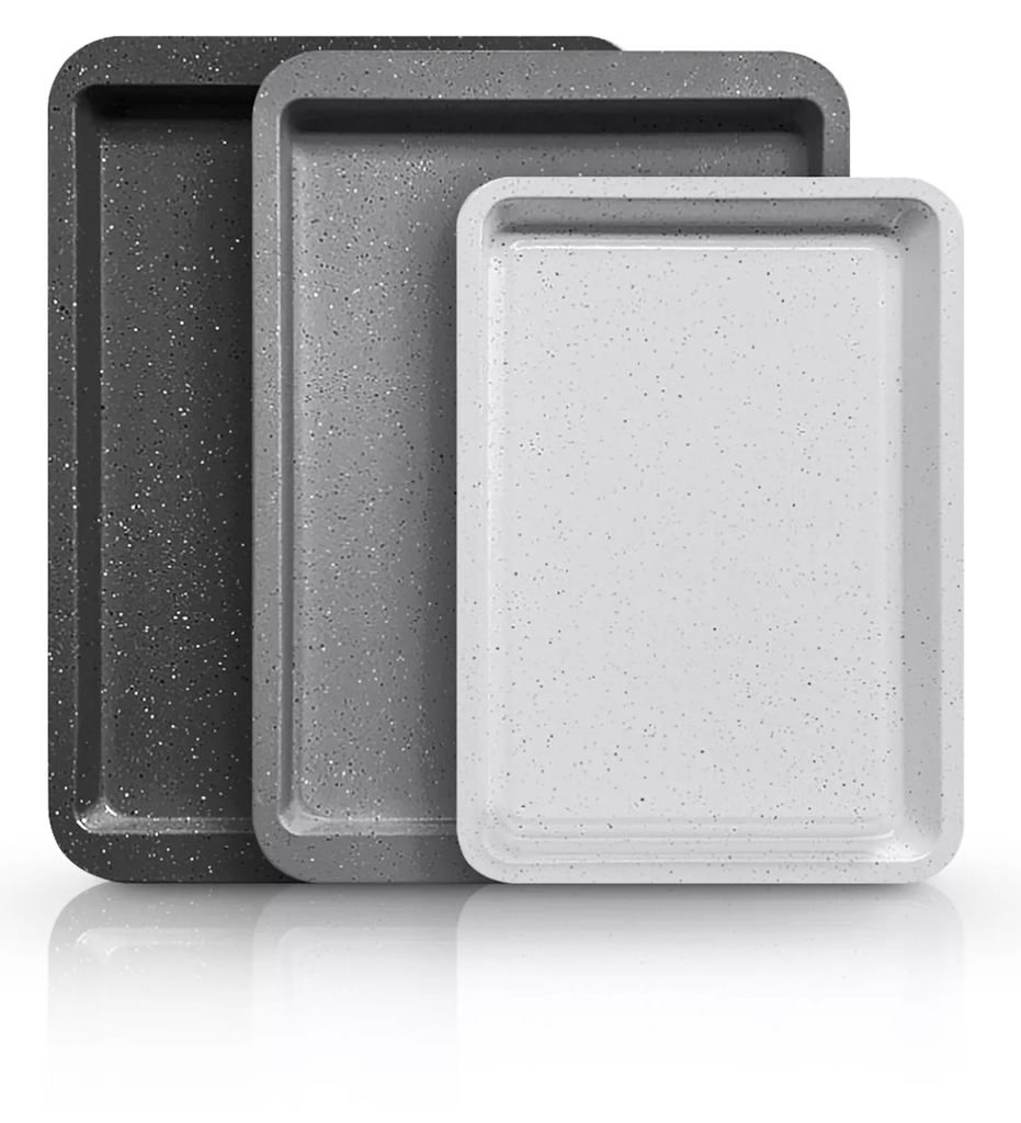 Art & Cook Ceramic Nonstick 3-Piece Cookie Sheet Set: $16