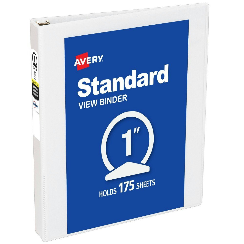 Avery 1-Inch 3-Ring Binder: $4.29 Avery 1-Inch 3-Ring Binder: $4.29