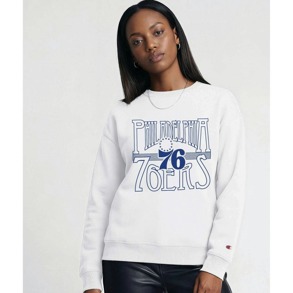 Philadelphia 76ers Women's Crew Neck Fleece Sweatshirt: $44.99 Philadelphia 76ers Women's Crew Neck Fleece Sweatshirt: $44.99