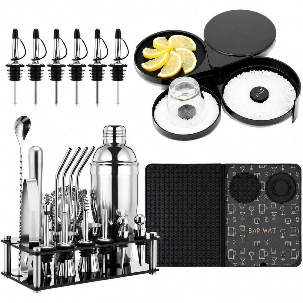 28-Piece Stainless Steel Cocktail Shaker and Bartender Kit: $128.16 28-Piece Stainless Steel Cocktail Shaker and Bartender Kit: $128.16