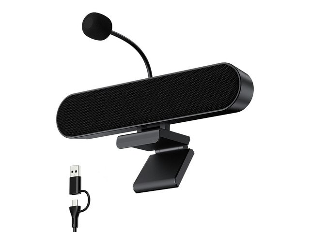 Inwa USB Wired Clip-On Computer Sound Bar with Microphone: $68.38