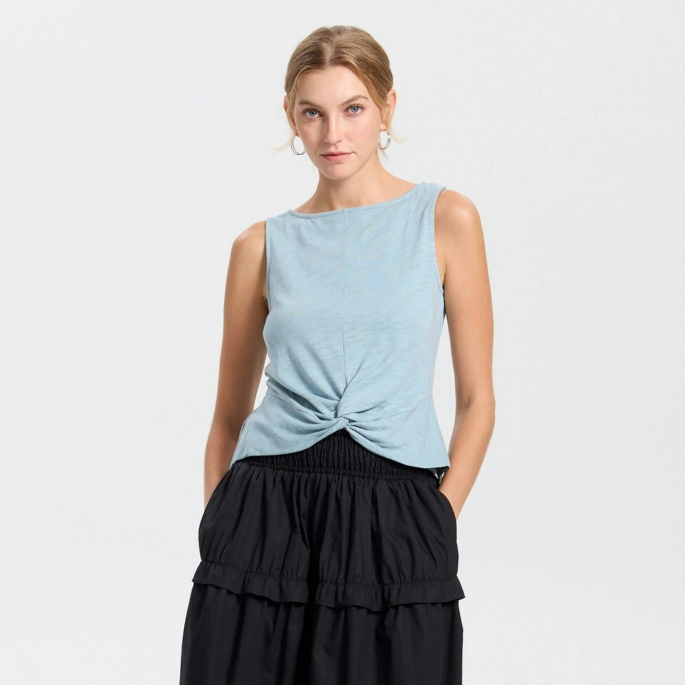 Women's Twist-Front Tank Top: $18 Women's Twist-Front Tank Top: $18