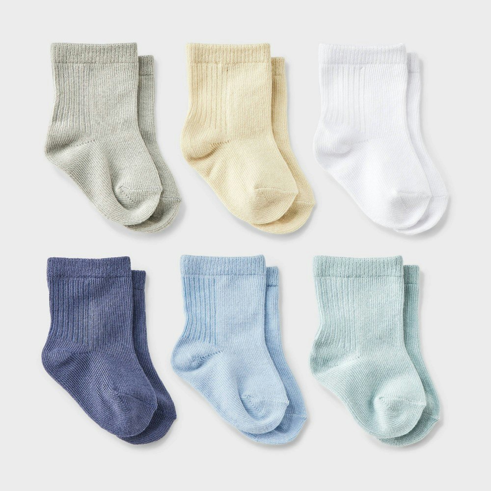 Cloud Island Baby Boys' Crewneck Socks 6-Pack: $12 Cloud Island Baby Boys' Crewneck Socks 6-Pack: $12