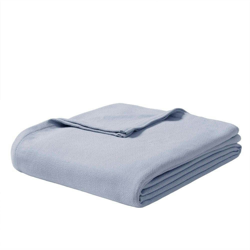 Diamond Jacquard Bamboo Rayon Cotton Blend King Bed Blanket: $116.19