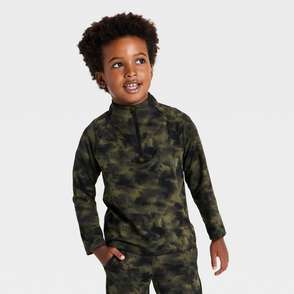 All In Motion Toddler Boys' 1/4 Zip Pullover: $16 All In Motion Toddler Boys' 1/4 Zip Pullover: $16