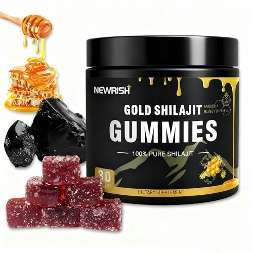 Newrish Shilajit Ashwagandha and Manuka Honey Gummies 30-Count: $23.99 Newrish Shilajit Ashwagandha and Manuka Honey Gummies 30-Count: $23.99