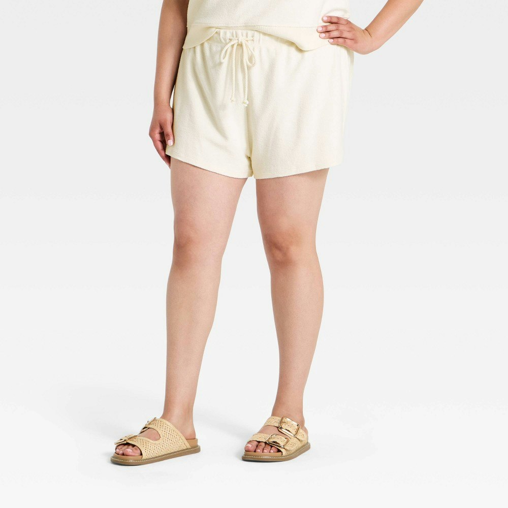 Women's High-Rise French Terry Shorts: $12 Women's High-Rise French Terry Shorts: $12