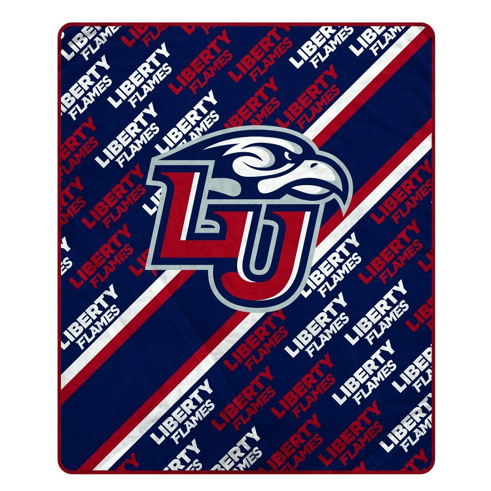Liberty Flames Diagonal Wordmark Throw Blanket: $19.99