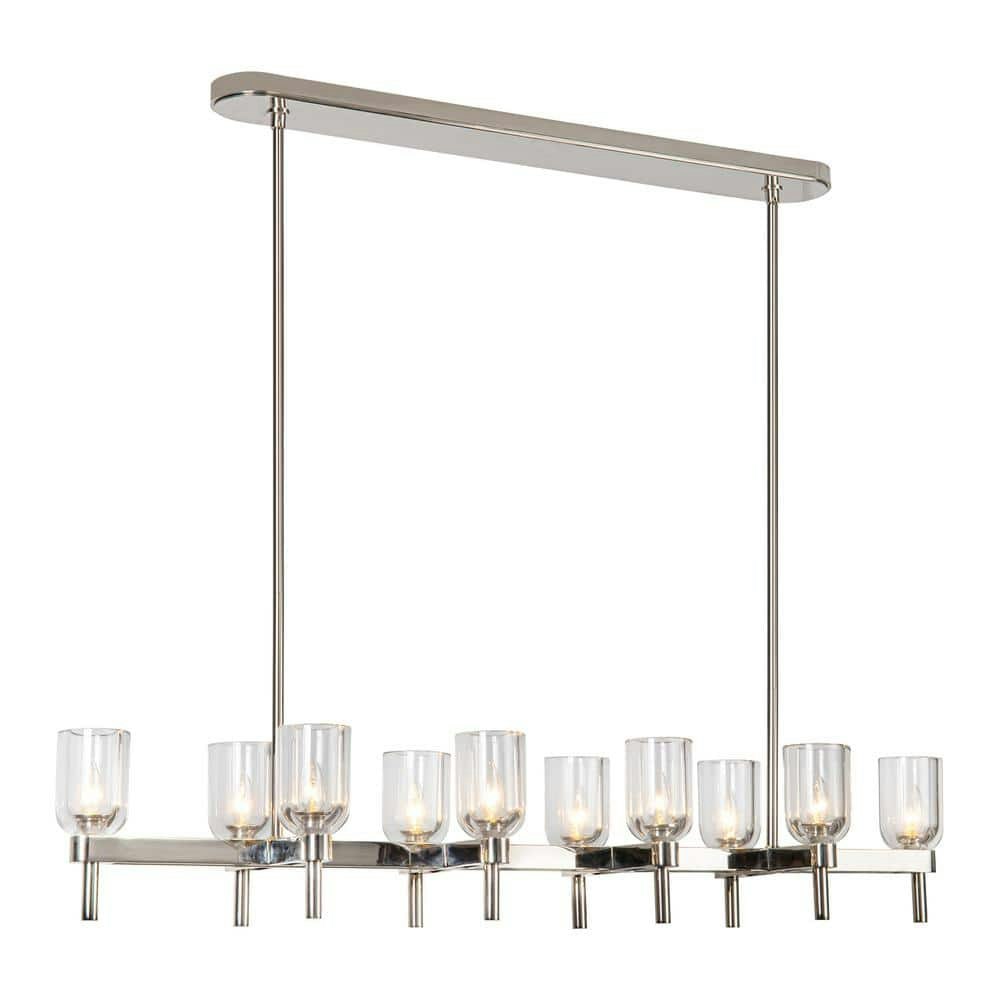 Lucian 10-Light 52-Inch Crystal Pendant Light: $4,198.40 Lucian 10-Light 52-Inch Crystal Pendant Light: $4,198.40