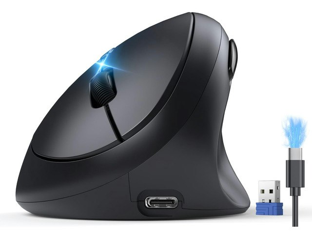 Tecknet Ergonomic Wireless Vertical Mouse: $26.99 Tecknet Ergonomic Wireless Vertical Mouse: $26.99