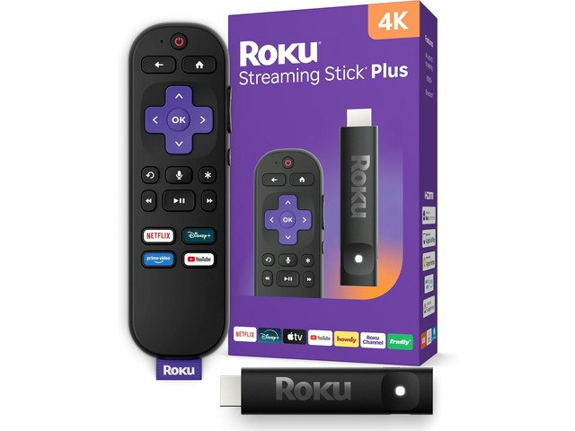 Roku Streaming Stick Plus 4K HDR Streaming Device: $59.99