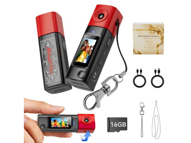 Mini 2K Keychain Digital Camera with 16GB Card: $50.99 Mini 2K Keychain Digital Camera with 16GB Card: $50.99