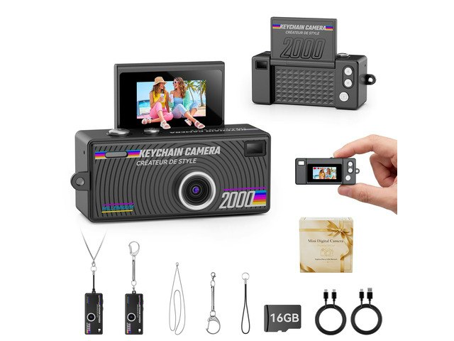 Y2K Aesthetic 1080p Keychain Digital Camera 16GB: $35.99 Y2K Aesthetic 1080p Keychain Digital Camera 16GB: $35.99