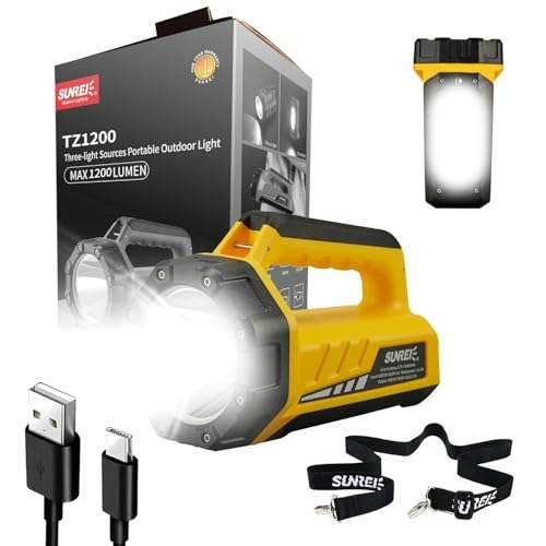 Sunrei 1,500-Lumen Rechargeable LED Flashlight and Lantern: $33.99 Sunrei 1,500-Lumen Rechargeable LED Flashlight and Lantern: $33.99