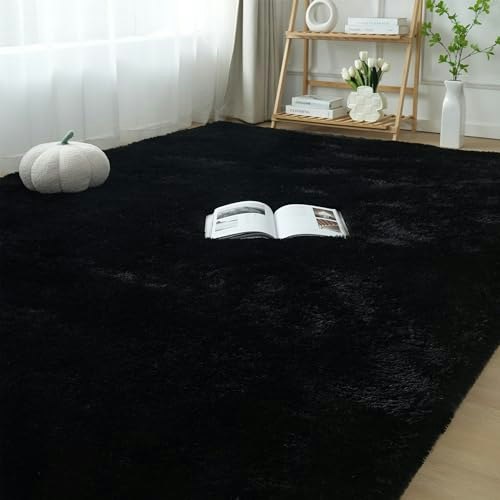 6x9-Foot Black Shag Area Rug: $45.95 6x9-Foot Black Shag Area Rug: $45.95