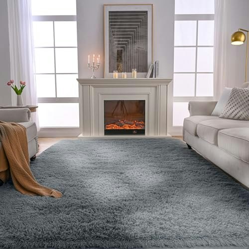 7'x10' Fluffy Area Rug: $38.55 7'x10' Fluffy Area Rug: $38.55
