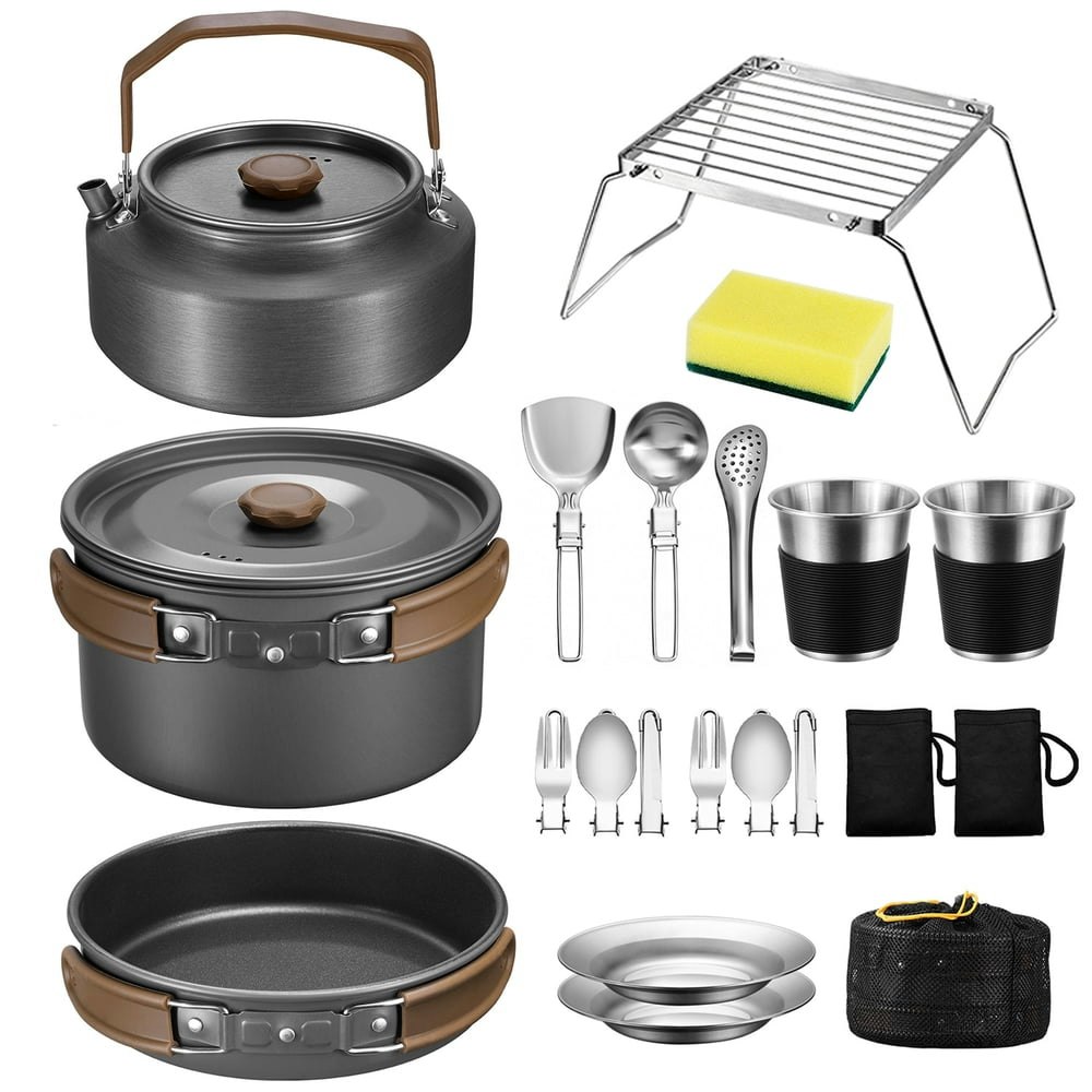 Walchoice 25-Piece Camping Cookware Mess Kit: $31.99 Walchoice 25-Piece Camping Cookware Mess Kit: $31.99