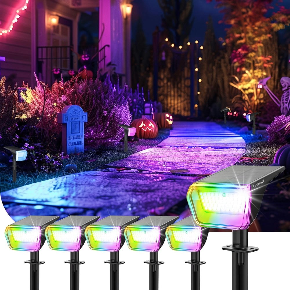 Linkind 50-LED Solar Landscape Spotlights 6-Pack: $35.99 Linkind 50-LED Solar Landscape Spotlights 6-Pack: $35.99