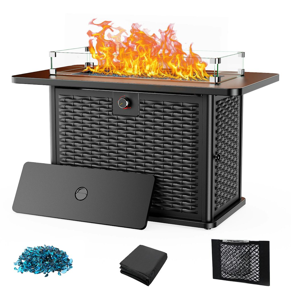 43.2-inch 62,000 BTU Propane Fire Pit Table: $249.89