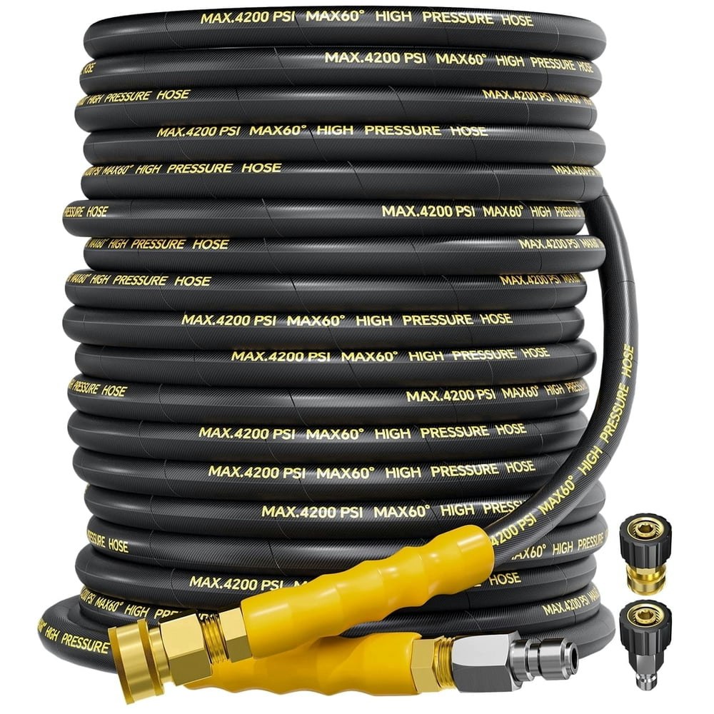 Pohir 100-Foot 4,200-PSI Pressure Washer Hose: $71.87 Pohir 100-Foot 4,200-PSI Pressure Washer Hose: $71.87