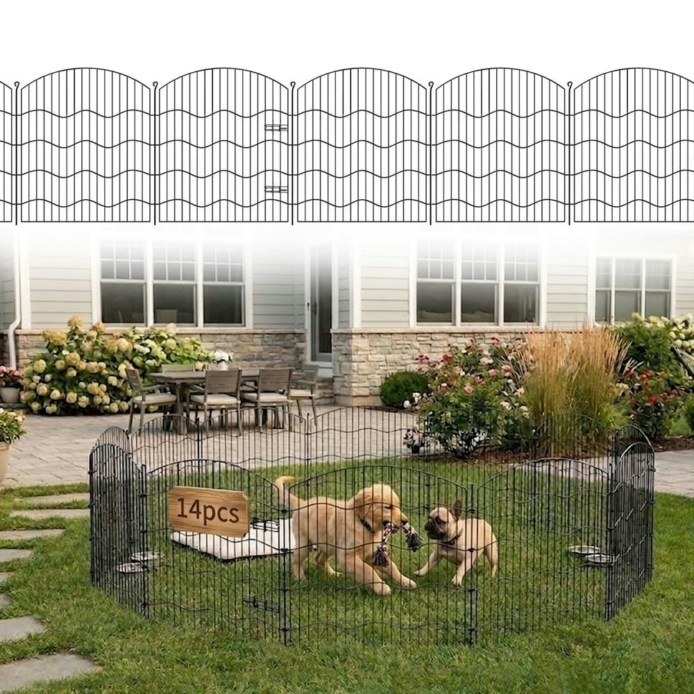 Matsky 31-Inch No-Dig Garden Fence 14-Piece Set: $79.98
