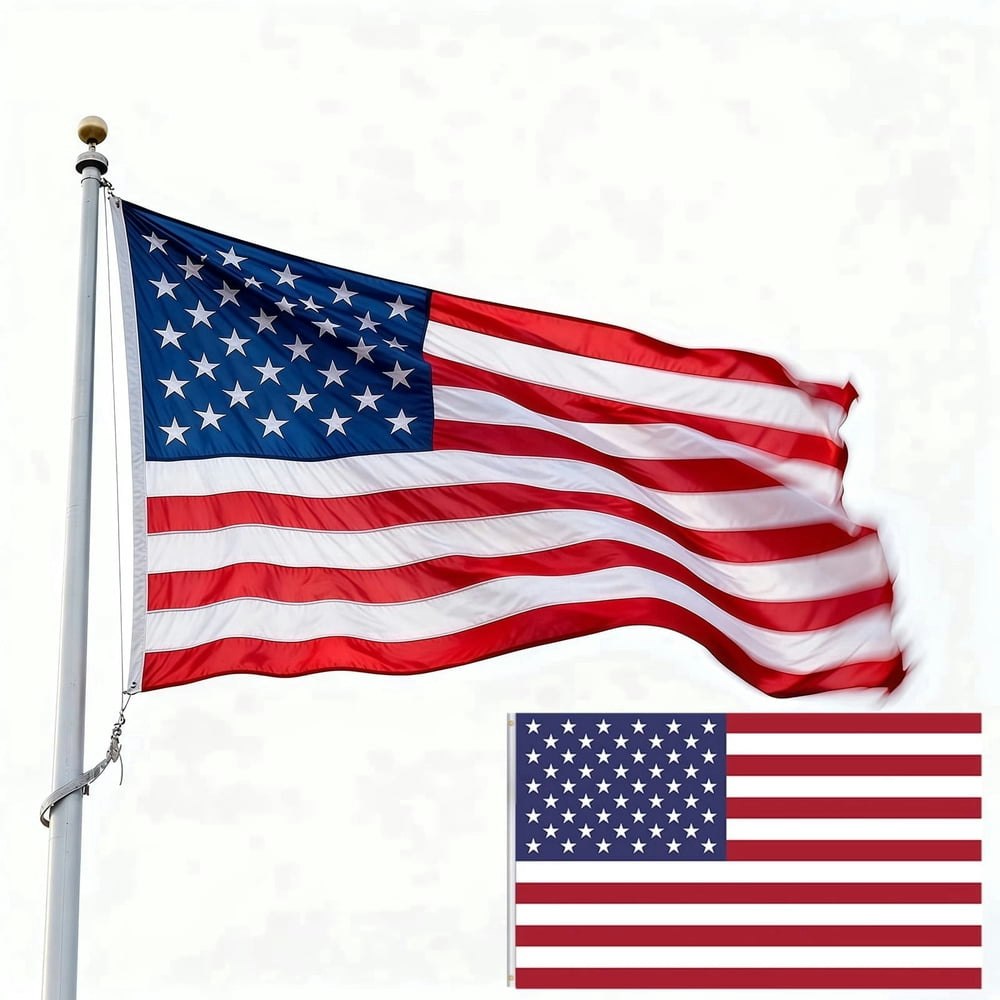 Kivdit 3x5-Foot American Flag: $10.88