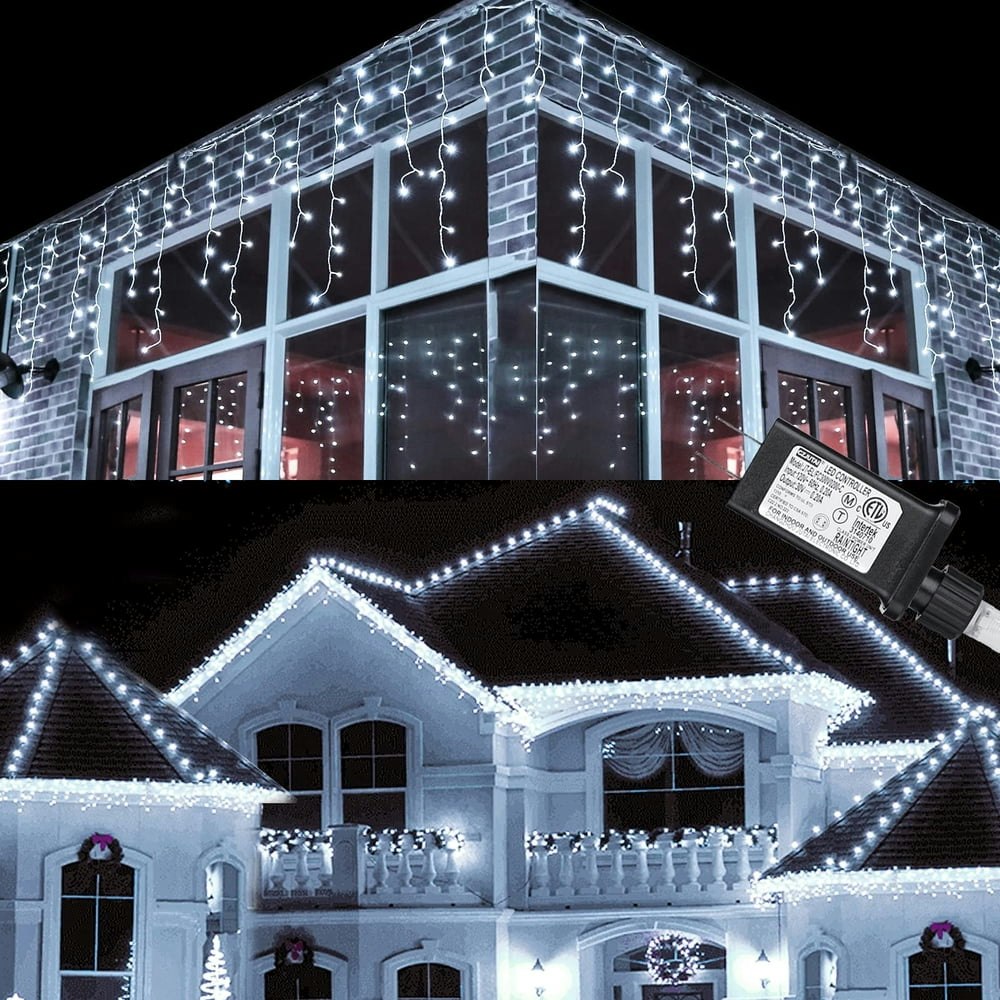 Ceevoo 50-Foot 612-LED Icicle String Lights: $42.99