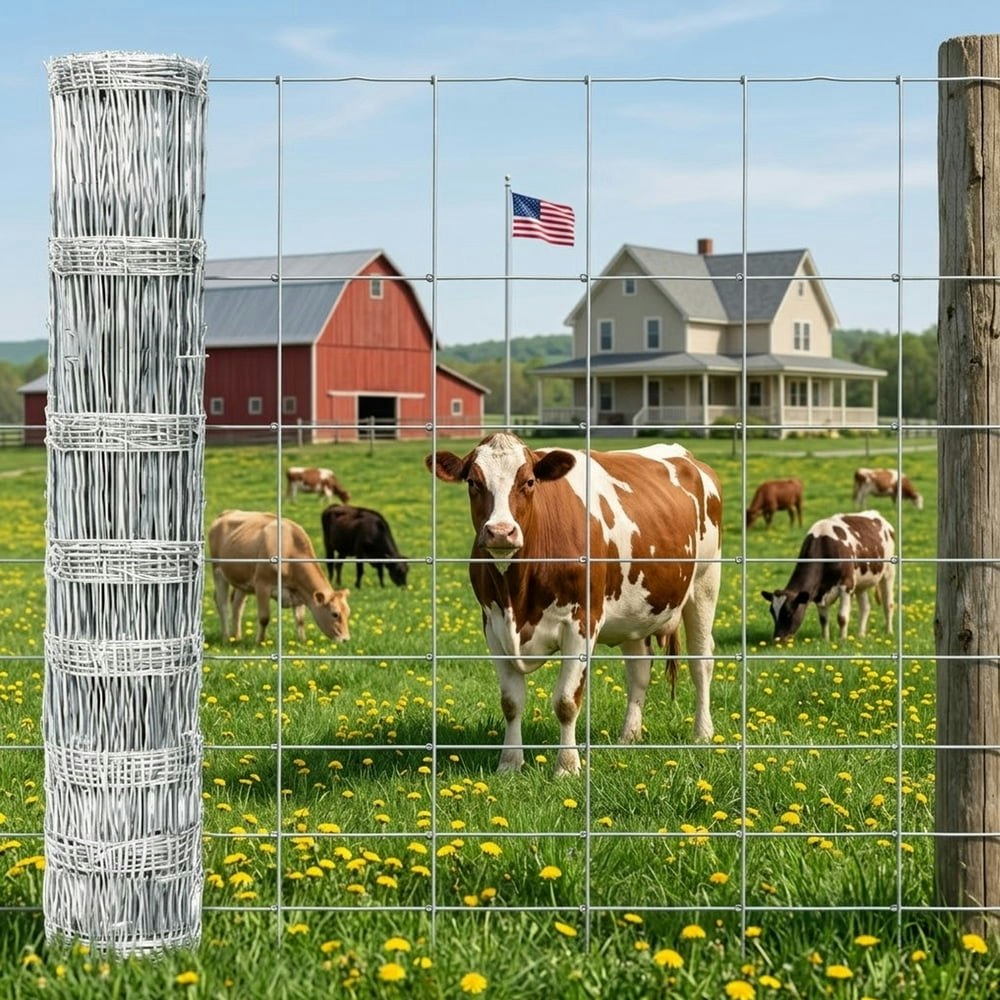 Matsky 4' x 123' Galvanized Wire Field Fence Roll: $62.99