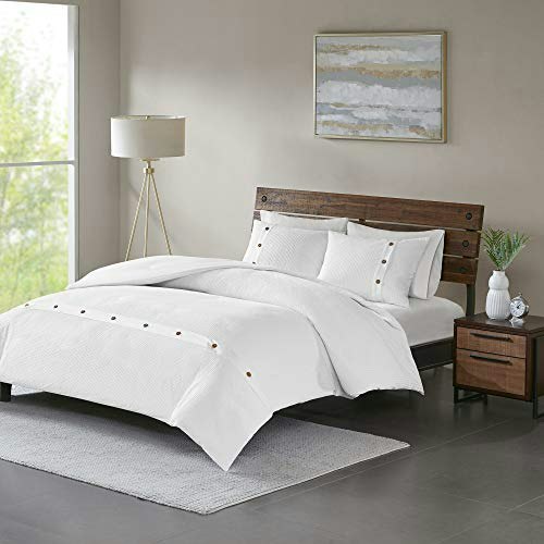 Madison Park Finley Waffle Cotton Full/Queen Duvet Set 3-Piece: $65.30
