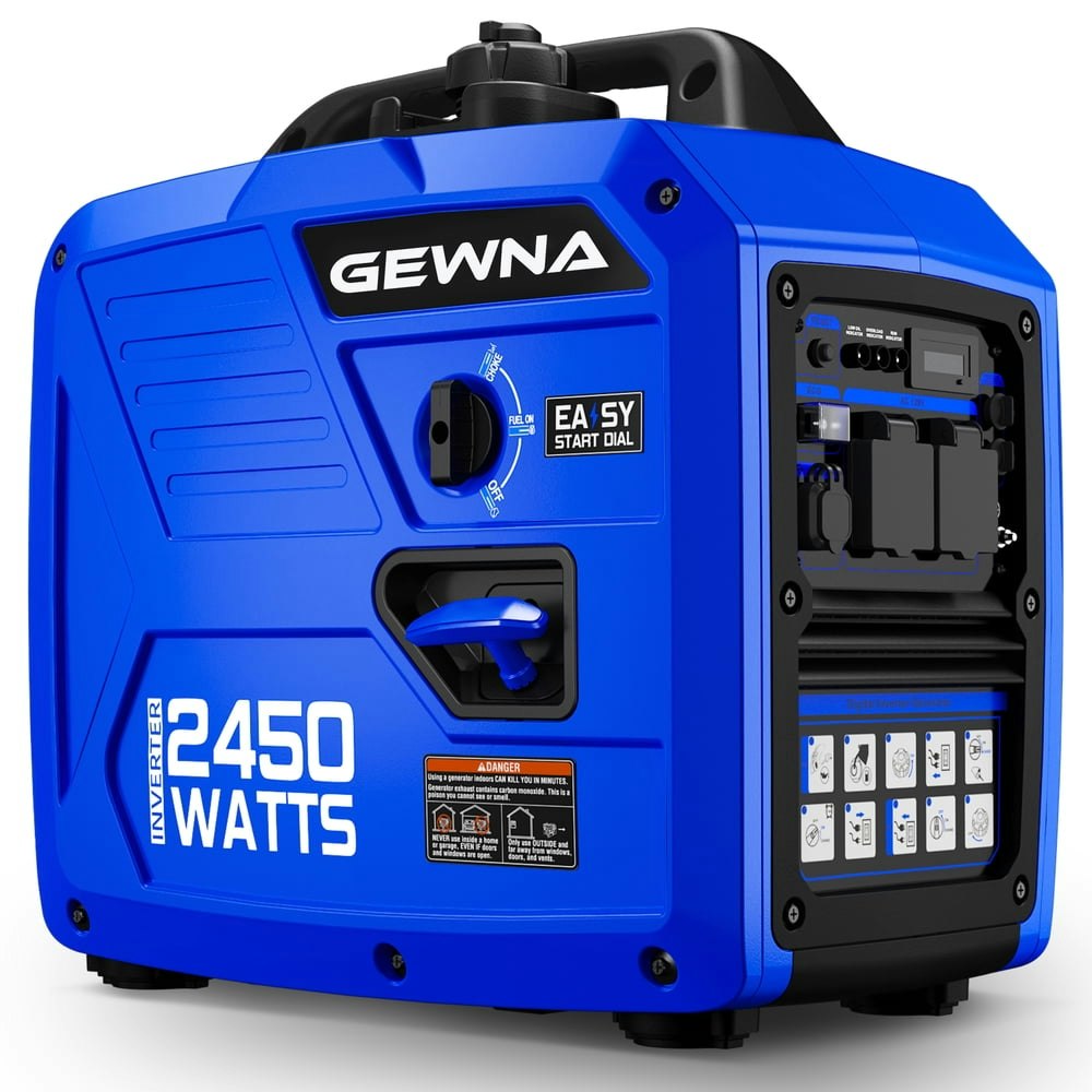 2,450-Watt Portable Gas Inverter Generator: $275.99