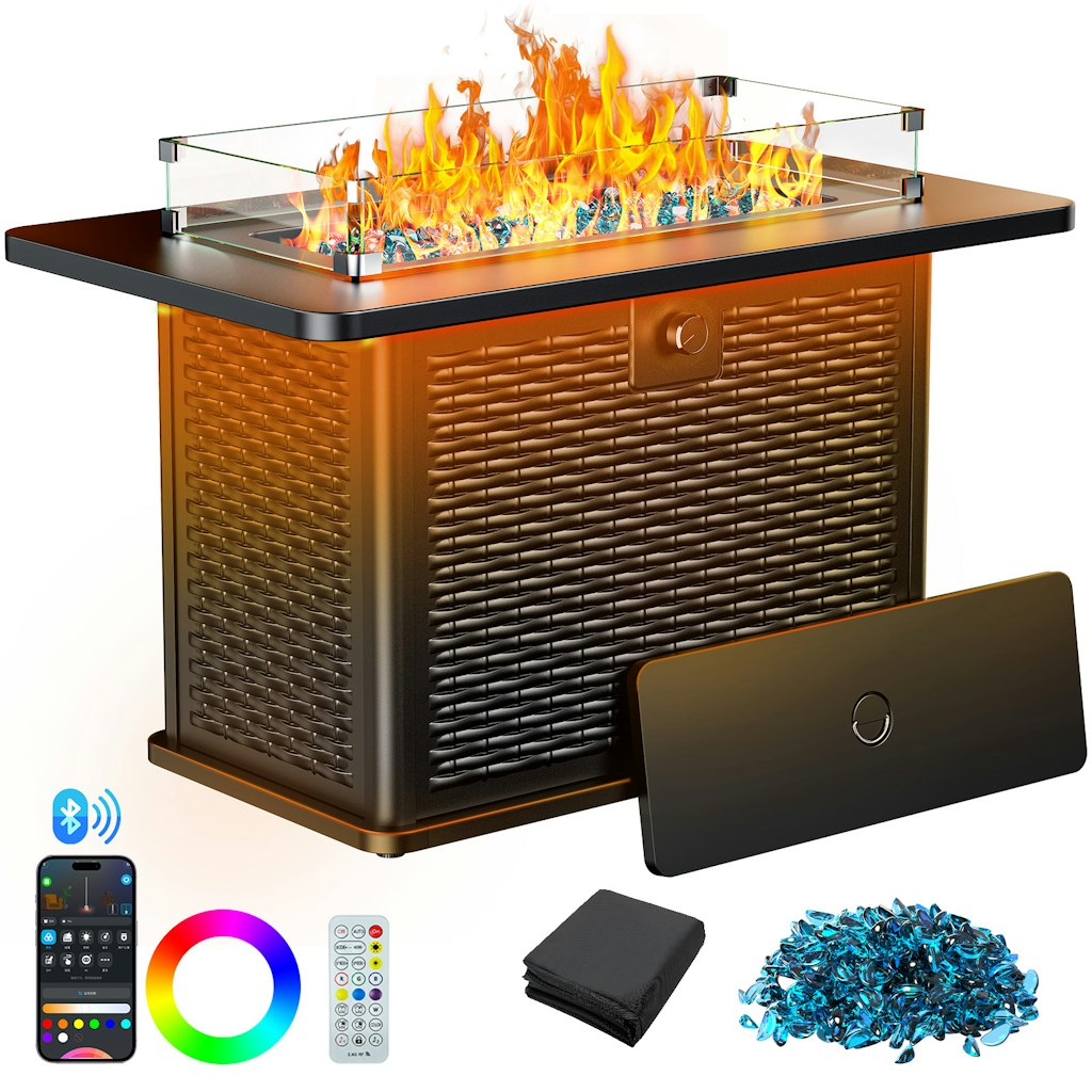 Philergo 43.2-inch 62,000 BTU Propane Fire Pit Table: $279.89