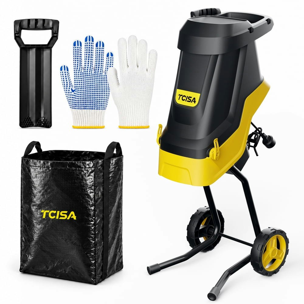 Tcisa 15-Amp Electric Wood Chipper Shredder: $99