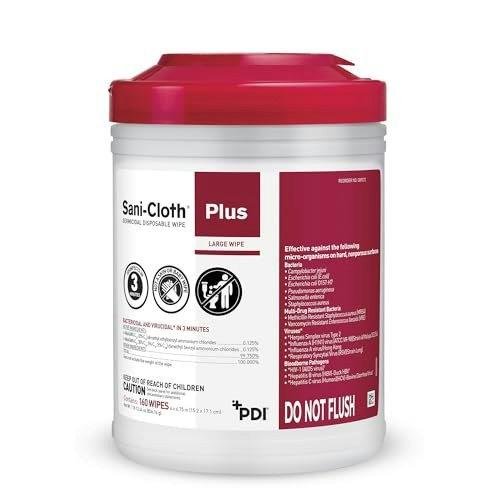 PDI Sani-Cloth Plus Germicidal Wipes 160-Count: $12.16