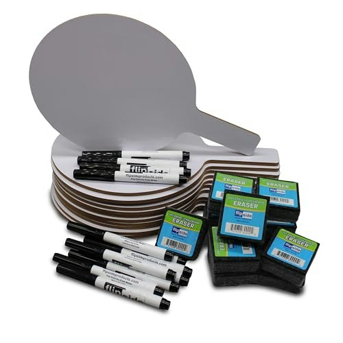 Flipside Products Oval Dry Erase Answer Paddles 12-Pack: $63.67