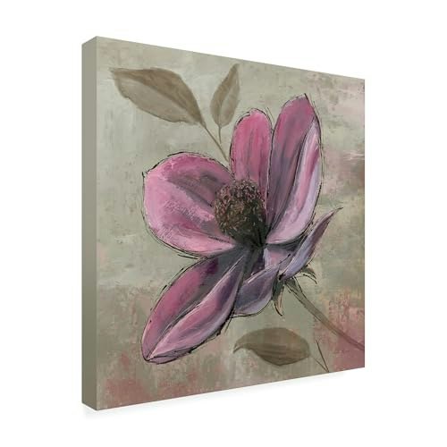 Emily Adams Plum Floral III Wrapped Canvas Wall Art 14x14": $27.99 Emily Adams Plum Floral III Wrapped Canvas Wall Art 14x14": $27.99