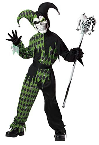 California Costumes Child Green Scary Jester Costume Small: $9.96 California Costumes Child Green Scary Jester Costume Small: $9.96