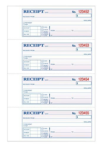 Adams TCH1185 7.63" x 11" 3-Part Carbonless Receipt Book: $6.49 Adams TCH1185 7.63" x 11" 3-Part Carbonless Receipt Book: $6.49