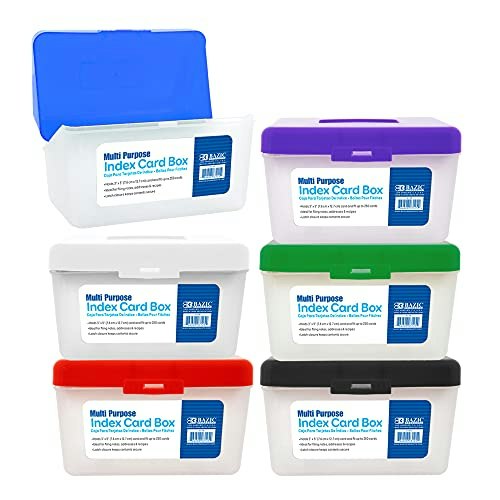 Bazic 3" x 5" Index Card File Box: $5.69 Bazic 3" x 5" Index Card File Box: $5.69