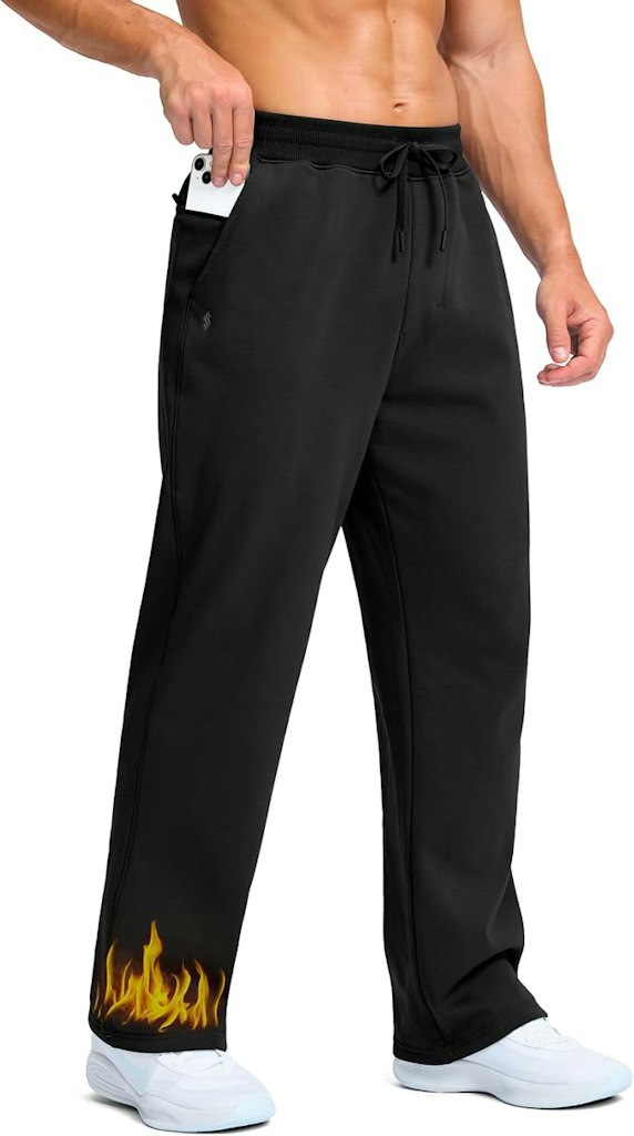 Soothfeel Men's Fleece Lined Sweatpants: $19.94