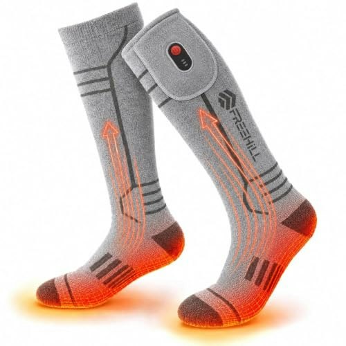 Freehill Rechargeable Heated Merino Wool Socks: $41.99