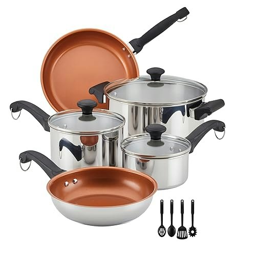 Farberware Classic Traditions Stainless Steel Cookware 12-Piece Set: $49.99