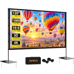 120" Outdoor Projector Screen w/ Stake-Down Stand for $50 + free shipping